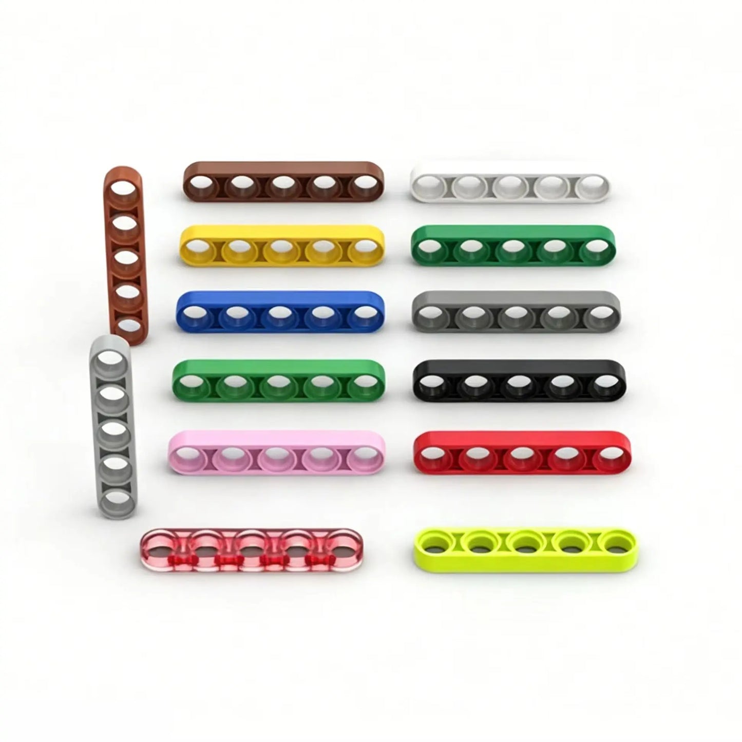 100PCS 32017 Liftarm Thin 1 x 5 Bricks Toys For Technical MOC Buildings Blocks Compatible High-Tech Gift
