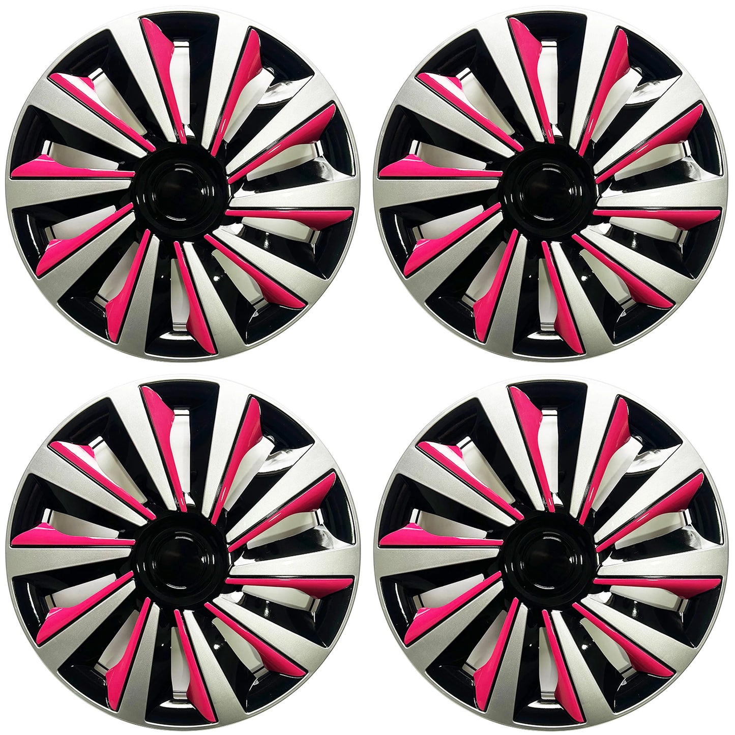 4pcs Hubcaps suitable for cars with 14-inch iron wheels, made of PP plastic can be used to decorate the appearance of car wheels