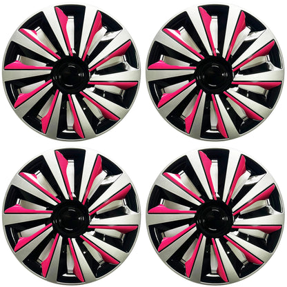 4pcs Hubcaps suitable for cars with 14-inch iron wheels, made of PP plastic can be used to decorate the appearance of car wheels