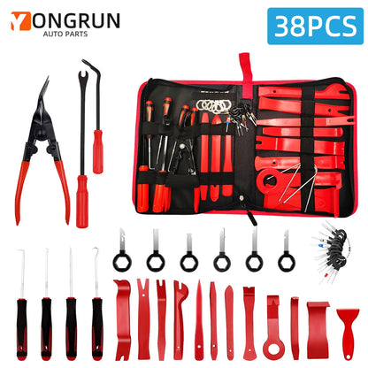 Car Tools Car Interior Disassembly Kit Panel Trim Removal Tool Car Plastic Dismantlers Hand Complete Case Tool