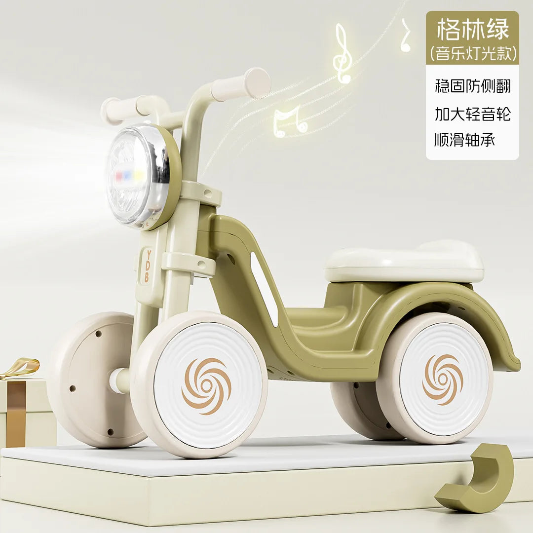 New children's balance bike, walker, or ride-on toy – 4-wheeled ride-on for ages 1–3 – a perfect gift for little ones