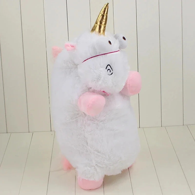 Despicable White Unicorn doll backpack bag School bag Plush toy Gift Kids Children Toys large