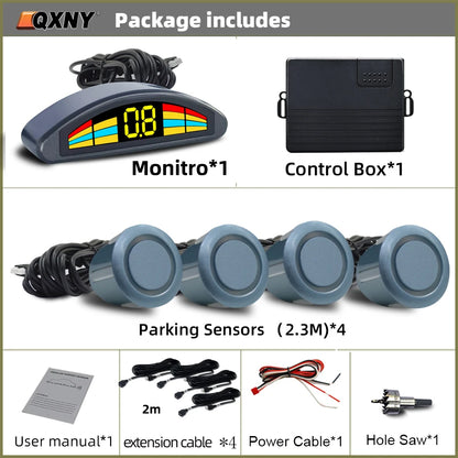 Professional Front Parking Sensor Kit Auto Car Prefix Parktronic Vehicle Assistant System Buzzer Alarm Volume Not Backup Radar