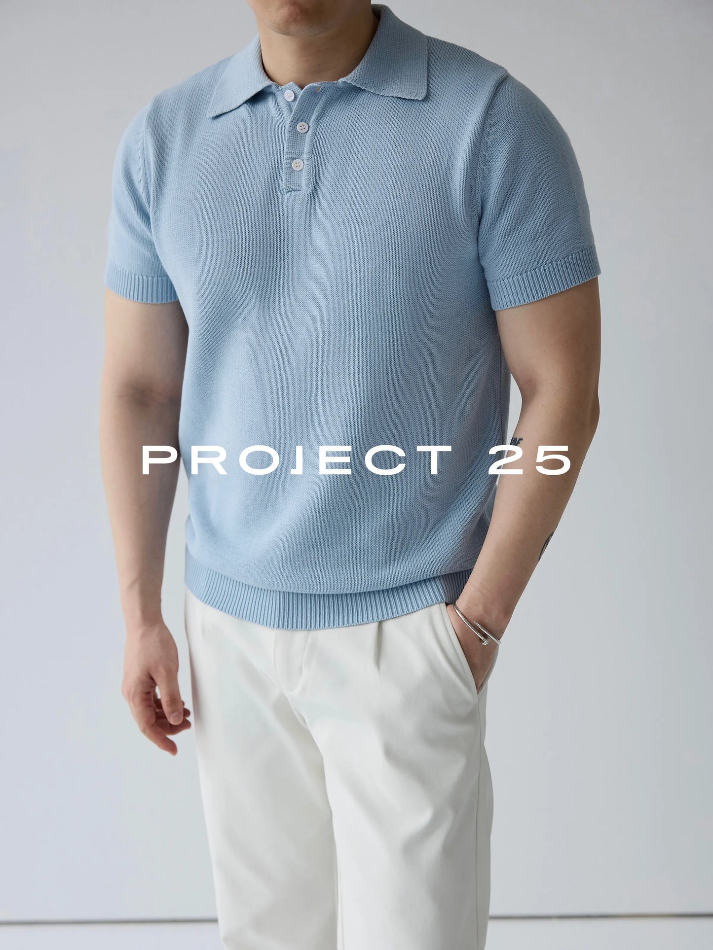 PROJECT 25 Men's American Heavyweight Coarse-Knit Cotton Polo Shirt Classic Short Sleeve Collared Tee for Casual & Commuter Wear