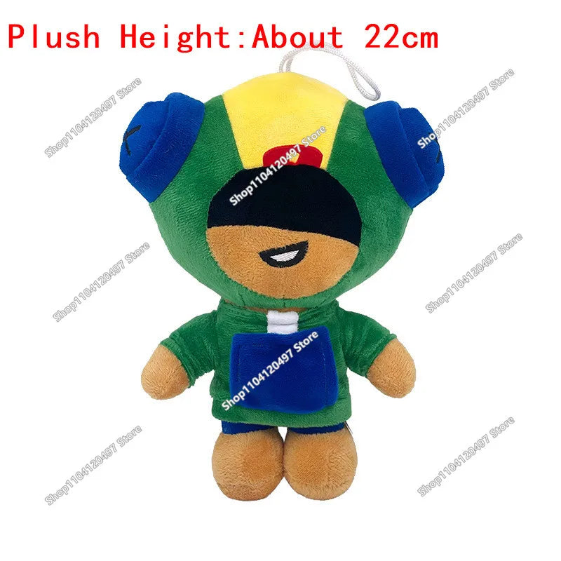 Animation Boys Girls PRIMO Brawler Toy Figures Plushies Leon Spike Shelly Figure Kids Game Toy Figures Birthday Gift