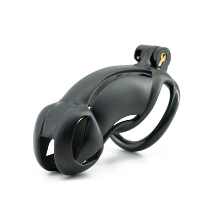 Black Curved Ring Cuckold Male Chastity Device Long Plastic Cock Cage Penis Lock Sex Toys for Men