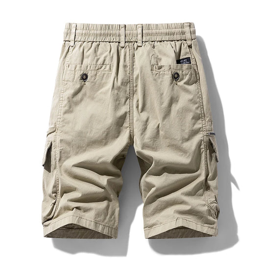 New Summer Men Cargo Cotton Shorts Mens Beach Multi Pocket Shorts Man Spring Fashion Casual Joggers Shorts Male Dropshipping