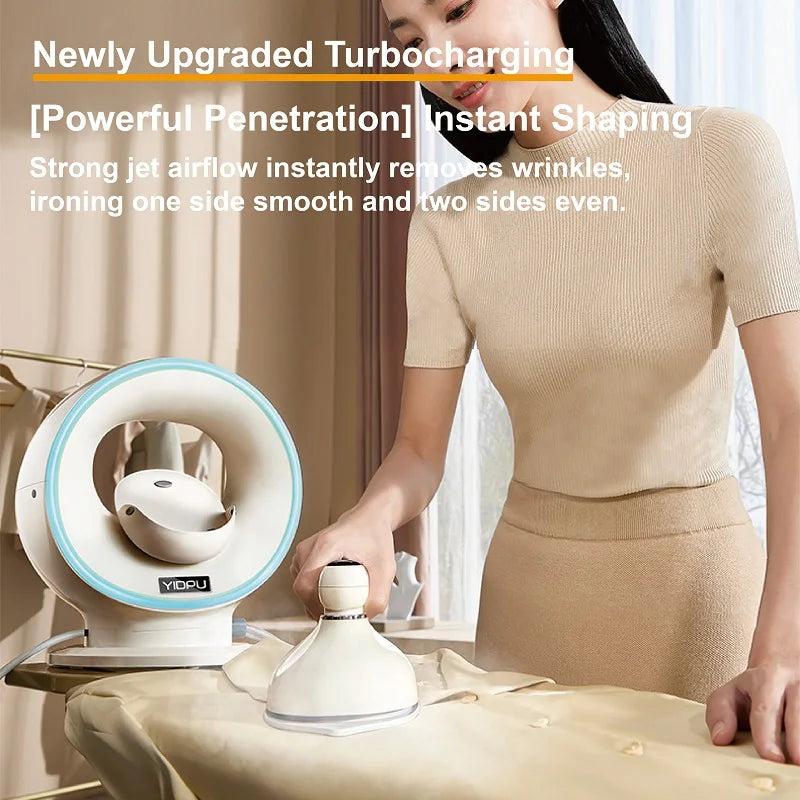 1500W Handheld Pressurized Steam Iron Auto Large Steam Wrinkle Remover 5 Gear Ceramic Titanium Panel Garment Ironing Machine