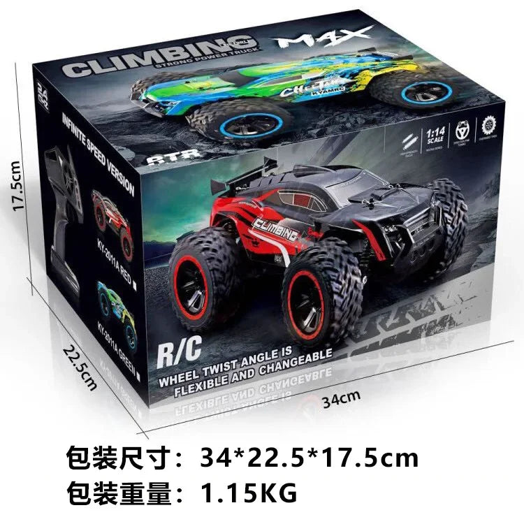 KYAMRC KY-2011A 1:16 25KM/H 4WD RC Car With LED Remote Control Cars High Speed Drift Monster Truck Toys for boys and girls gift