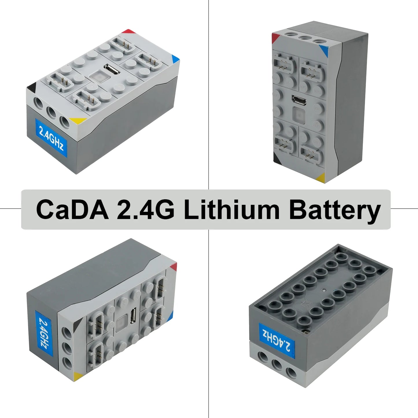 CaDA Technical-Compatible L Motor Upgrade Kit with Remote Controller for Building Blocks Car Model DIY Projects