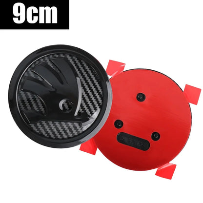 80/90/100MM Car Hood Bonnet Front Grille Rear Trunk Badges Sticker For Skoda S Skoda Fabia Kamiq Karoq Octavia A5 A7 Rapid Scala