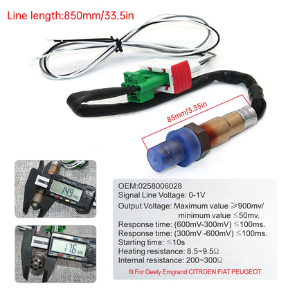 2'' 52mm Air Fuel Ratio Gauge 2 In 1 Voltmeter AFR Car Gauge Can Be Paired With Narrowband O2 Oxygen Sensor Fit for 12V Vehicle