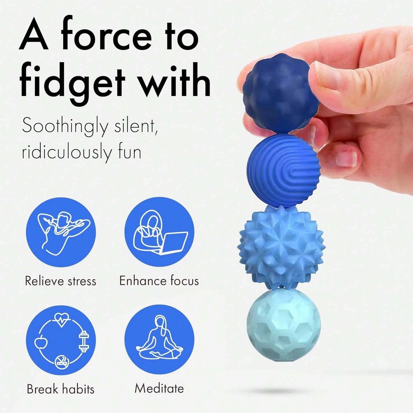 Magnetic Balls Fidget Toy, EDC Stress Relief Magnet Sensory Toy for Adults Kids, Anti-Anxiety ADHD Autism Relaxation Gift