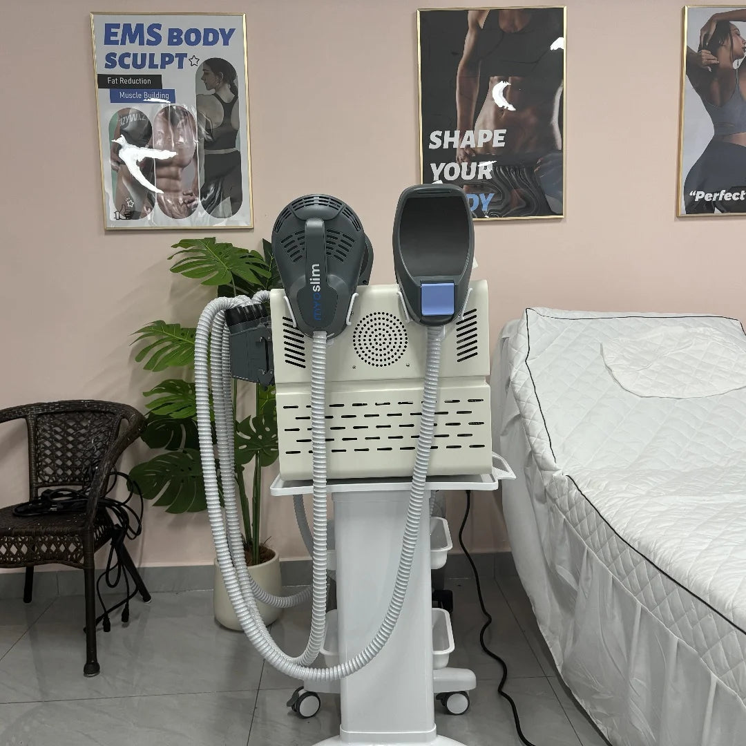 EMS Body Sculpting Machine Shaping 6500W 200hz EMS Radio Frequency RF Muscle Stimulator Device