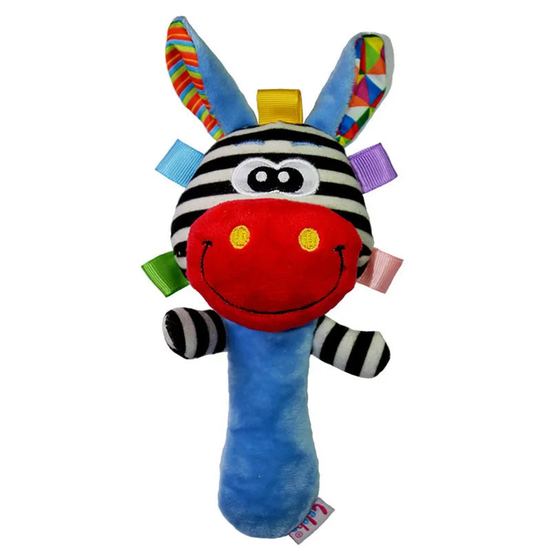 Rattles for Baby Toys 0 12 Months Soft Cloth Rattle Ball with Bell Teether Babies Grasp Training Educational Toys for Newborns