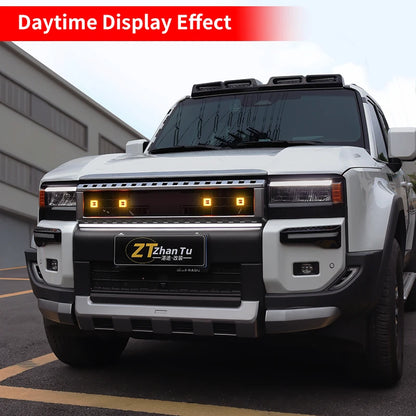 For Toyota Land Cruiser 250 2024 2025 1958 J250 Radiator grille Decorative Light Strip Off-Road Fog Lamp Decoration Accessories