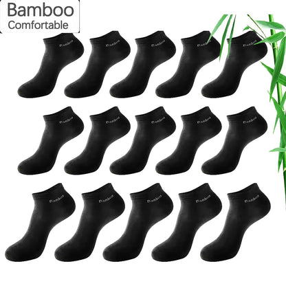 5/10/15/20 Pairs Bamboo Fiber Ankle Socks Men‘s And Women Soft and breathable Boat Socks Men Gifts Spring Summer Short Socks