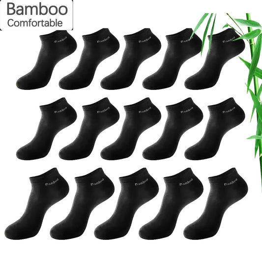 5/10/15/20 Pairs Bamboo Fiber Ankle Socks Men‘s And Women Soft and breathable Boat Socks Men Gifts Spring Summer Short Socks