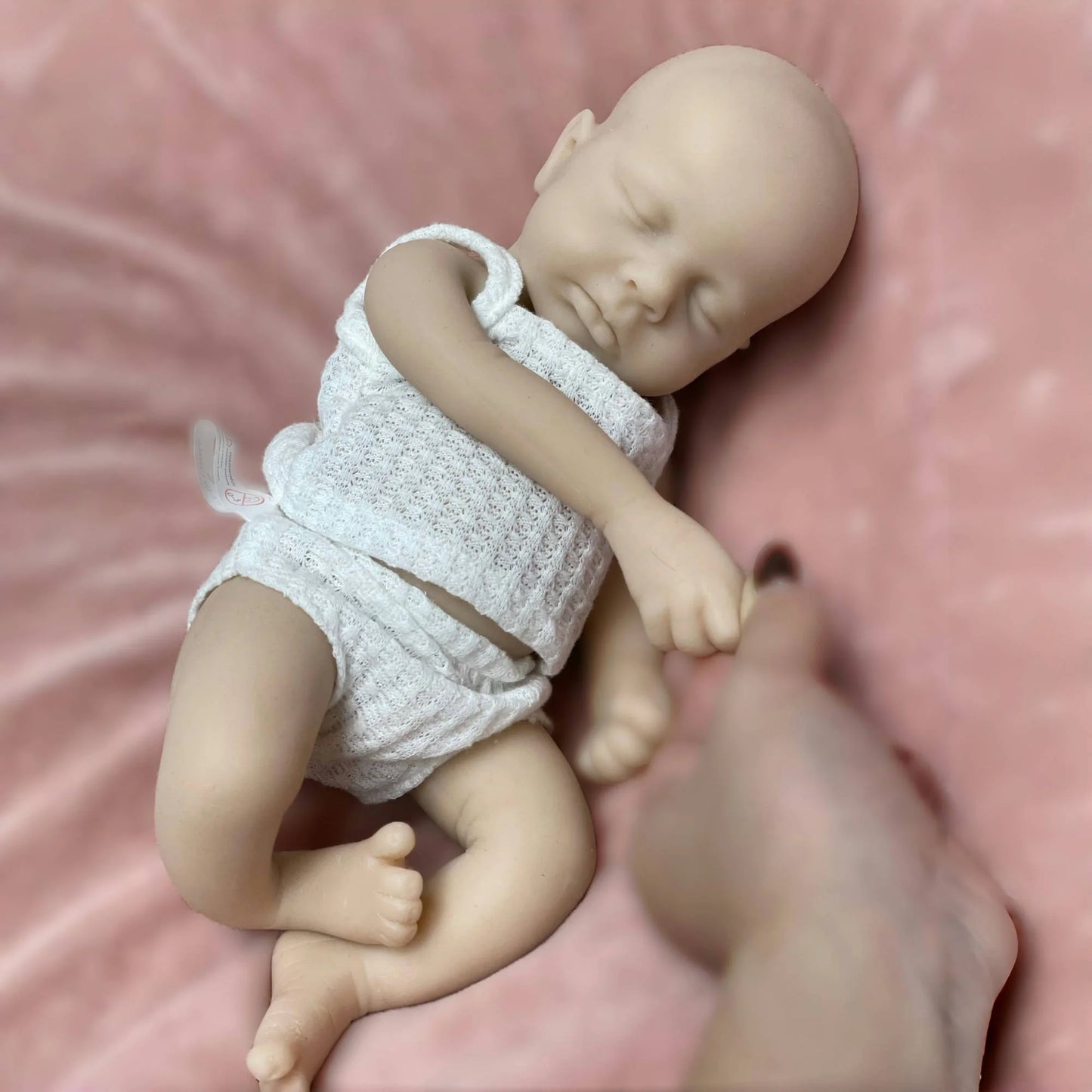 33CM Open Mount Reborn Dolls Unpainted Loulou Full Body Soft Solid Silicone Reborn Doll Reborn De Silicona Cuerpo Entero
