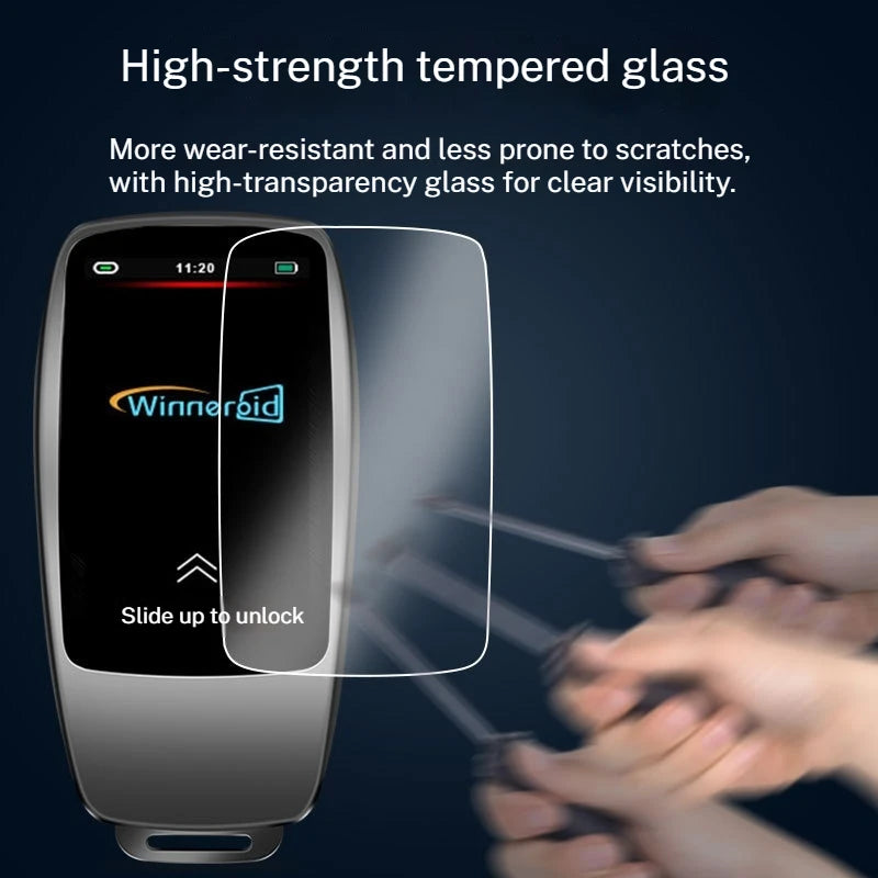 LCD Smart Remote Car Key With Mobile Phone Interconnect Touchscreen Digital One-Key Start Comfort Entry For Benz