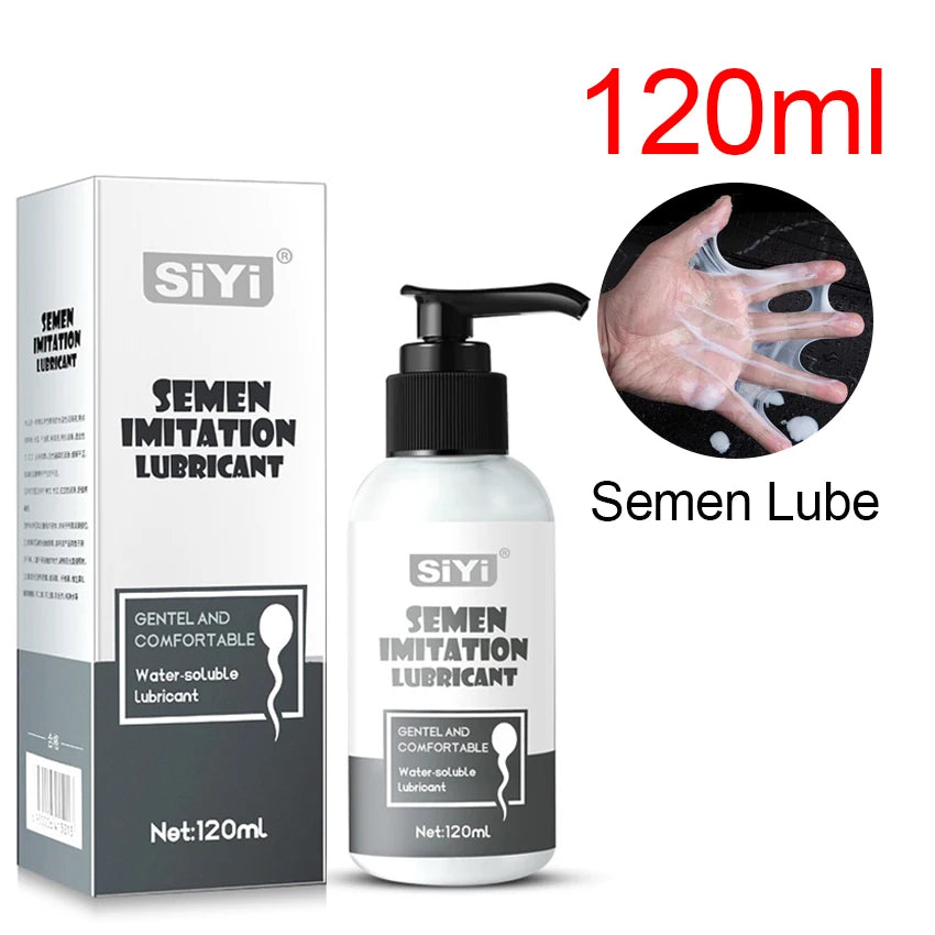 Gay Lubricant For Sex Adult Man Anal Lubrication Semen Cream Lube Water-Based Sperm Gel Women Intimate Sex Game Toys Lubricating