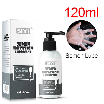 Gay Lubricant For Sex Adult Man Anal Lubrication Semen Cream Lube Water-Based Sperm Gel Women Intimate Sex Game Toys Lubricating