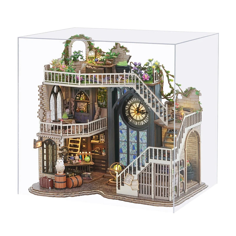 DIY Big Doll House Wooden Miniature Furniture Dollhouse Handmade 3D Puzzle Model Assembly Toys Home Decor for Xmas Birthday Gift