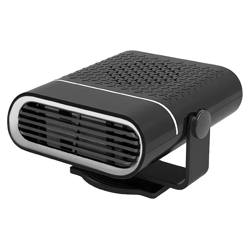 Portable Car Heater with Fast Heating Defrost & Defog Functions | 12V/24V Compatible | Fixed Air Outlet 360° Adjustable Angle