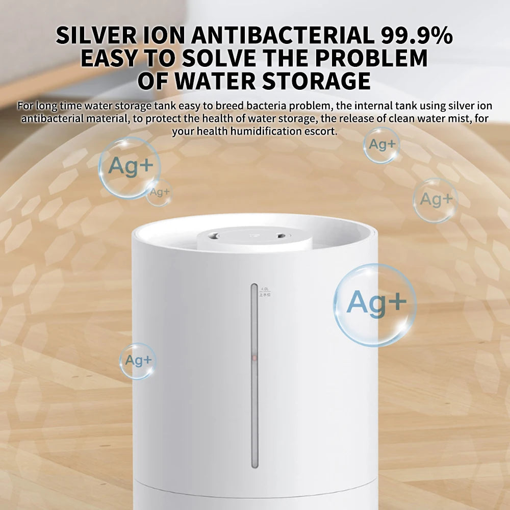 Original MIJIA Humidifier 2 ,300mL/h Humidification 4L Large Capacity Mist Maker Add Water Home Humidity Control Low Sound -CN