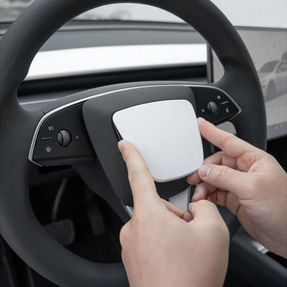 Matte White Steering Wheel Covers for Tesla Model Y Juniper Model 3 Highland Steering Wheel Cover Protector Car Accessories 2026