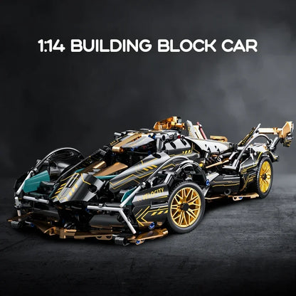 1148Pcs 1:14 Rc Car MOC Construction Cool Design Racing Building Block Set Power Moc Bricks Creative DIY Toy Kids Birthday Gifts