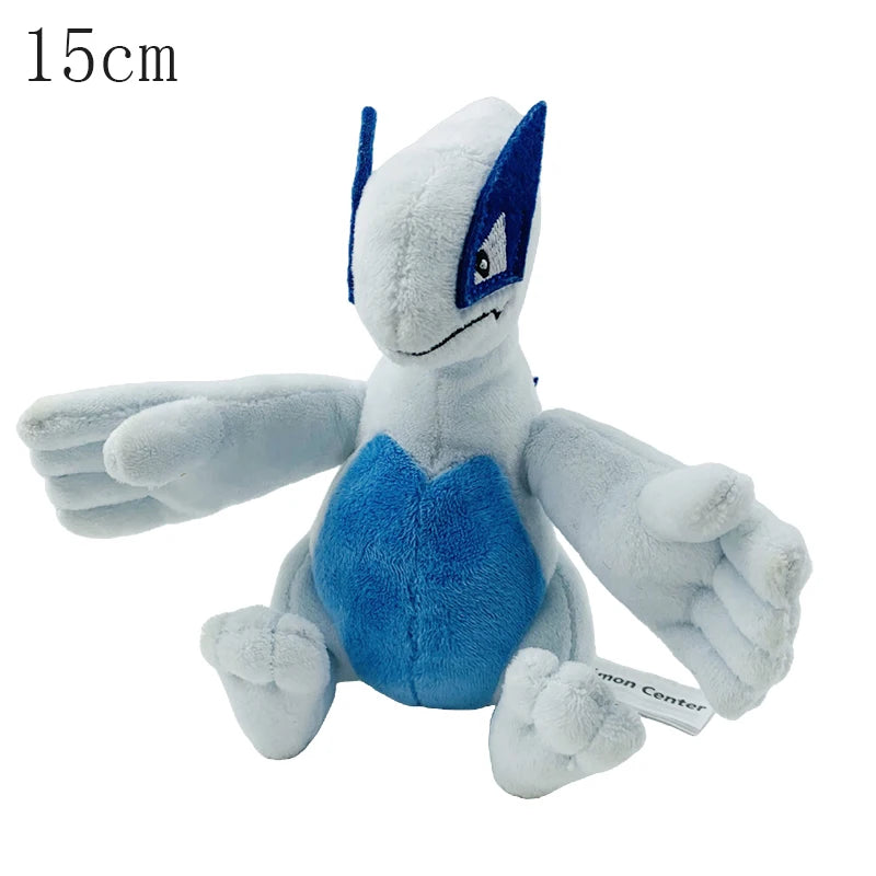 Pokemon Mega Dragonite Holding Dratini Sleeping Vaporeon Flareon Initial Pikachu Peluche Riding Gyarados Lapras Plush Doll