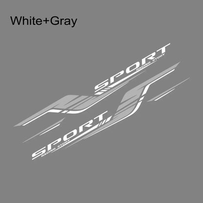 2PCS Long Stripes Car Decal Left and Right Side Personalized Waterproof Vinyl Tuning Stickers For Auto Body Decor Accessories
