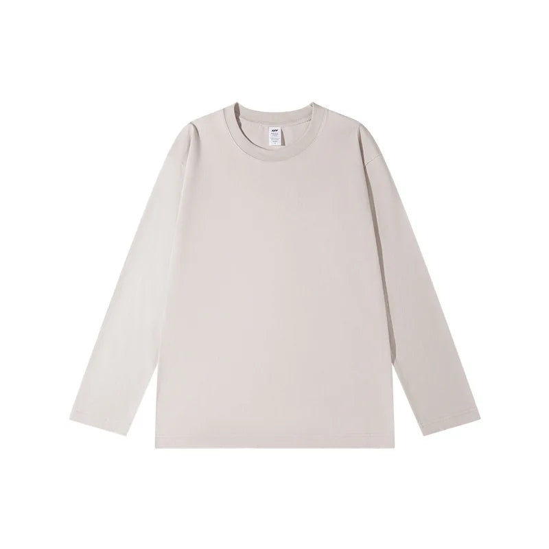 Spring Summer Tops T-shirt Women Solid Cotton Long Sleeve Bottoming Shirt Casual Korean Top Tees Harajuku Loose Basic Tshirt