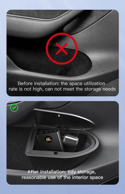 YZ  For Tesla 2025 Model 3 Y Highland Juniper Door Storage Box Tesla Door Trash Can Interior Storage Modification Accessories