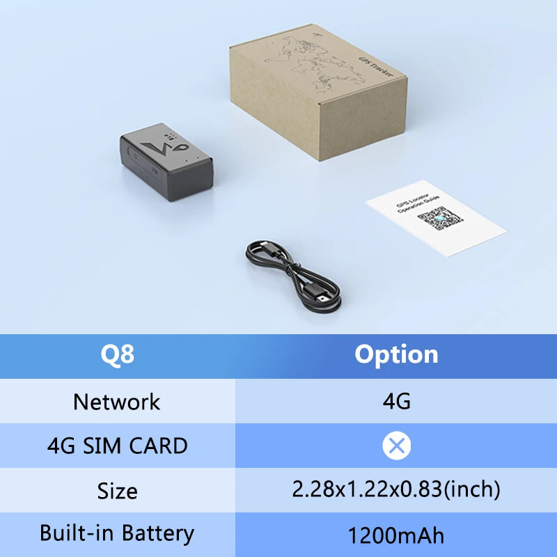 4G GPS Tracker Car 10000/20000mAh Vehicle GPS Locator Real-time GPS Tracking Device Long Standby Vibration Alarm Location APP