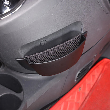 For Fiat 500 2011-2017 ABS black car center console side storage box mobile phone box key box car storage box accessories