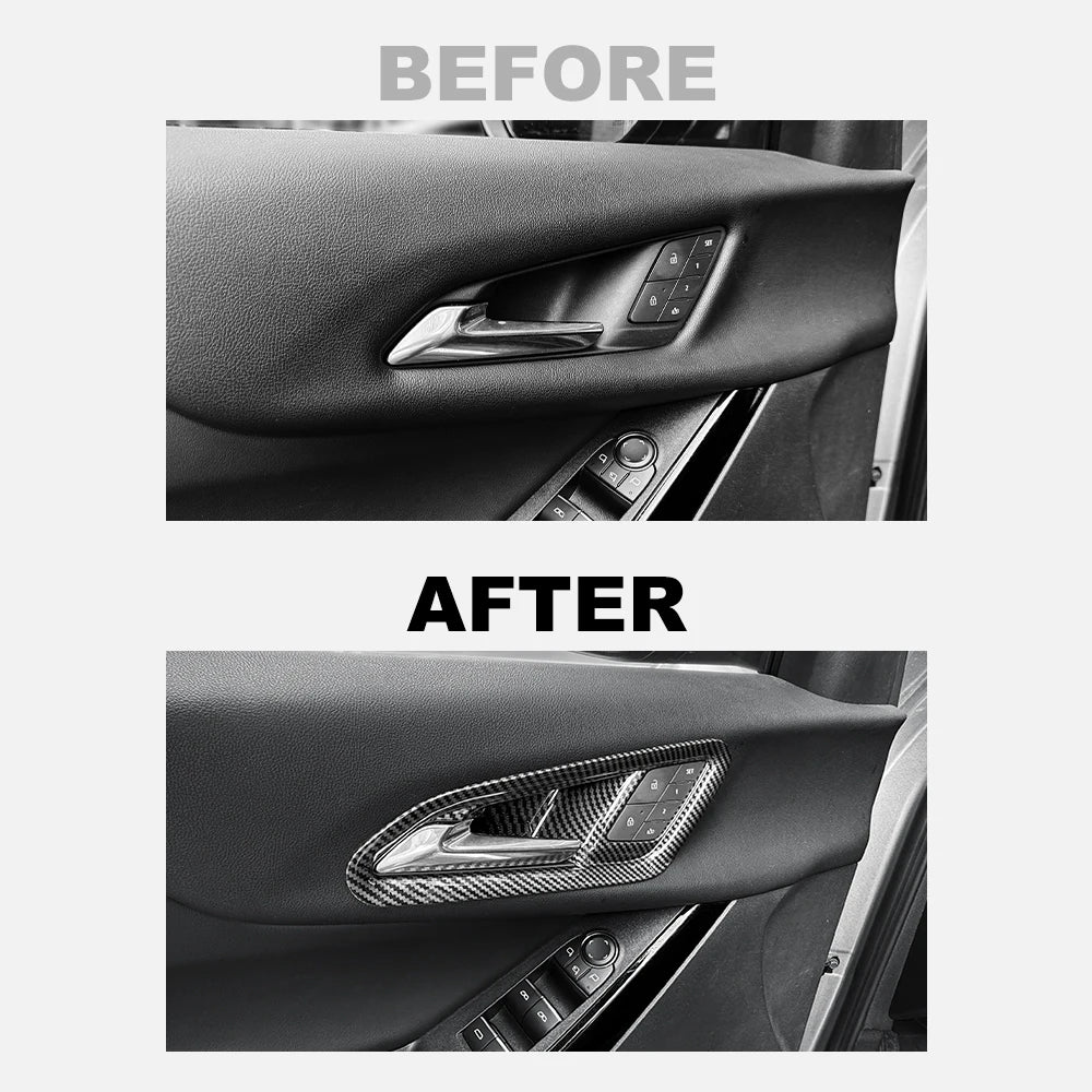 For Chevrolet Equinox Premier 2025 2026 Inner Door Handle Bowl Frame Cover Trim Automotive Interior Accessories LHD