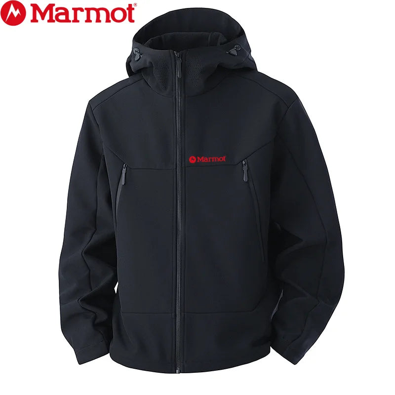 MARMOT New Men's Softshell Jacket, Trendy Outdoor Windproof Waterproof Casual Sports Jacket, Versatile
