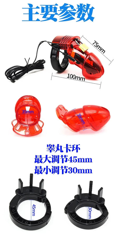 Sex Products Electric Shock Penis Ring Cock Ring Electro Stimulation Medical Therapy Massager Bdsm E-Stim Sex Toys For Men