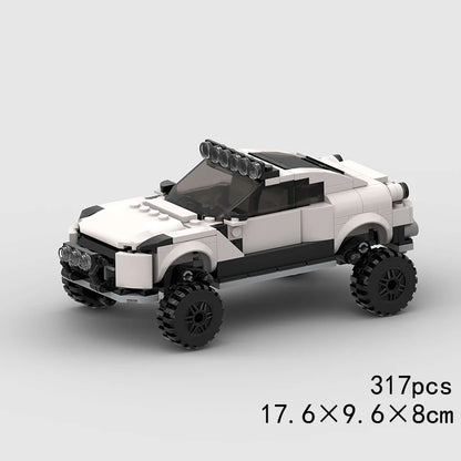 MOC Speed Sports Super Race Car Model Building Blocks Pickup Police Bricks City Racing Vehicle SUV Technical Rally Sport Toy