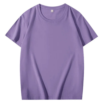 100% Cotton T-shirt Custom Logo Print Image Men and Women Clothes Diy Enterprise Embroidery Team Culture Short Sleeved Tops