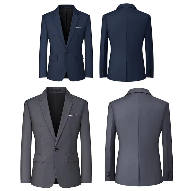 Mens Suit Jackets Casual 1 Button Slim Fit Blazers Suit Separates Coat Sport Coats for Wedding Prom Party