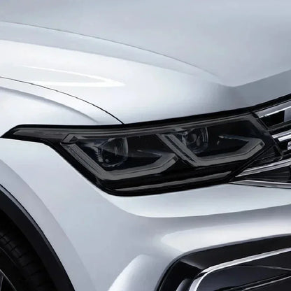 2 Pcs For Volkswagen VW Tiguan R Line Facelift 2020 2021 Car Headlight Tint Smoked Black Protective Film Transparent TPU Sticker