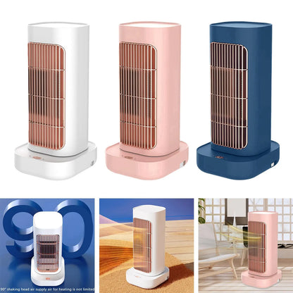 Space Heater Electric Quiet Mini Desktop Heater Overheat Protection Portable Heater Adjustable for Dorm Room Indoor Use