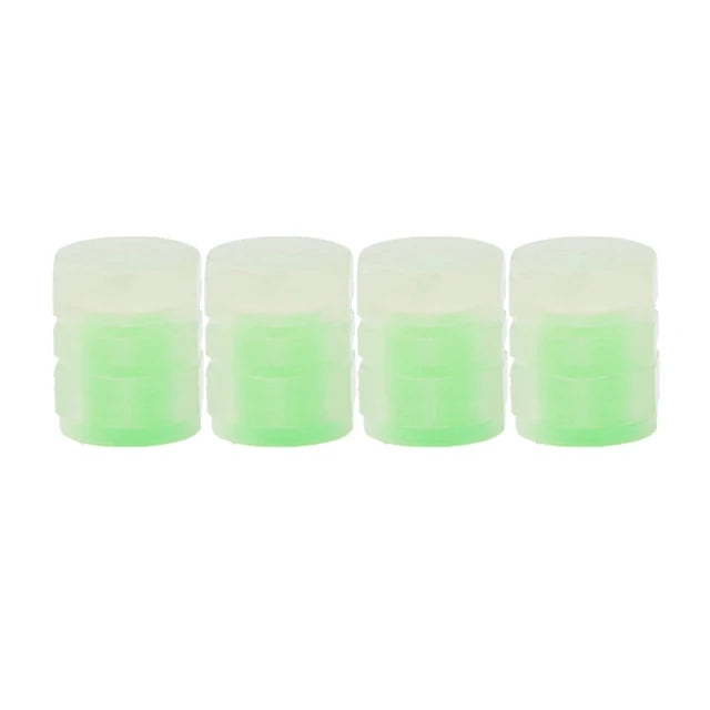 20Pcs Luminous Tire Valve Caps Car Fluorescent Tyre Valve Stem Caps Cover Night Glowing Bike Motorcycle Car Wheel Decoration