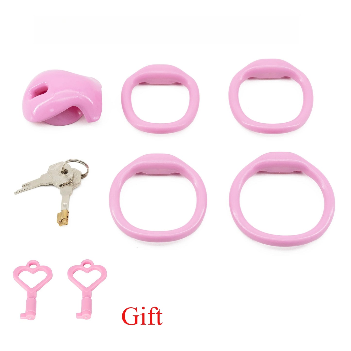 Male Chastity Cage with 4 Size Rings Positive/Negative Chastity Device Sissy Cb Lock Penis Bondage SM Chastity Lock Sex Toys Men