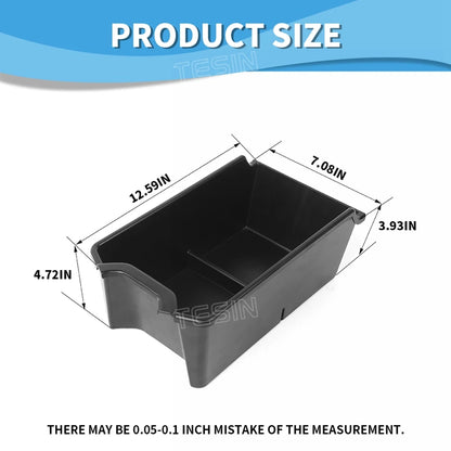 TESIN Car Rear Center Storage Box Organizer for Suzuki Jimny JB74 2/4 Door 2019 2020 2021 2022 2023 2024 Up Interior Accessories