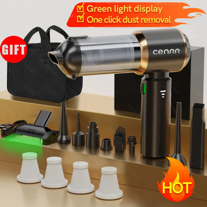 CENRR Mini Car Vacuum Cleaner 998000PA Cordless Powerful for Home Handheld Blower Car Cleaner Portable Car Vacuum Cleaner