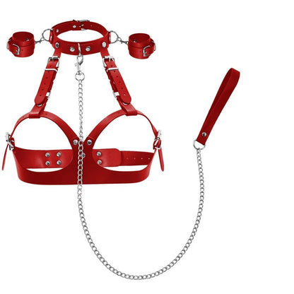 Sex Restraints Bondage BDSM Toys PU Leather Adjustable Waist Strap Adult SM Games Sex Toys for Men Women Sex Bondage Toys